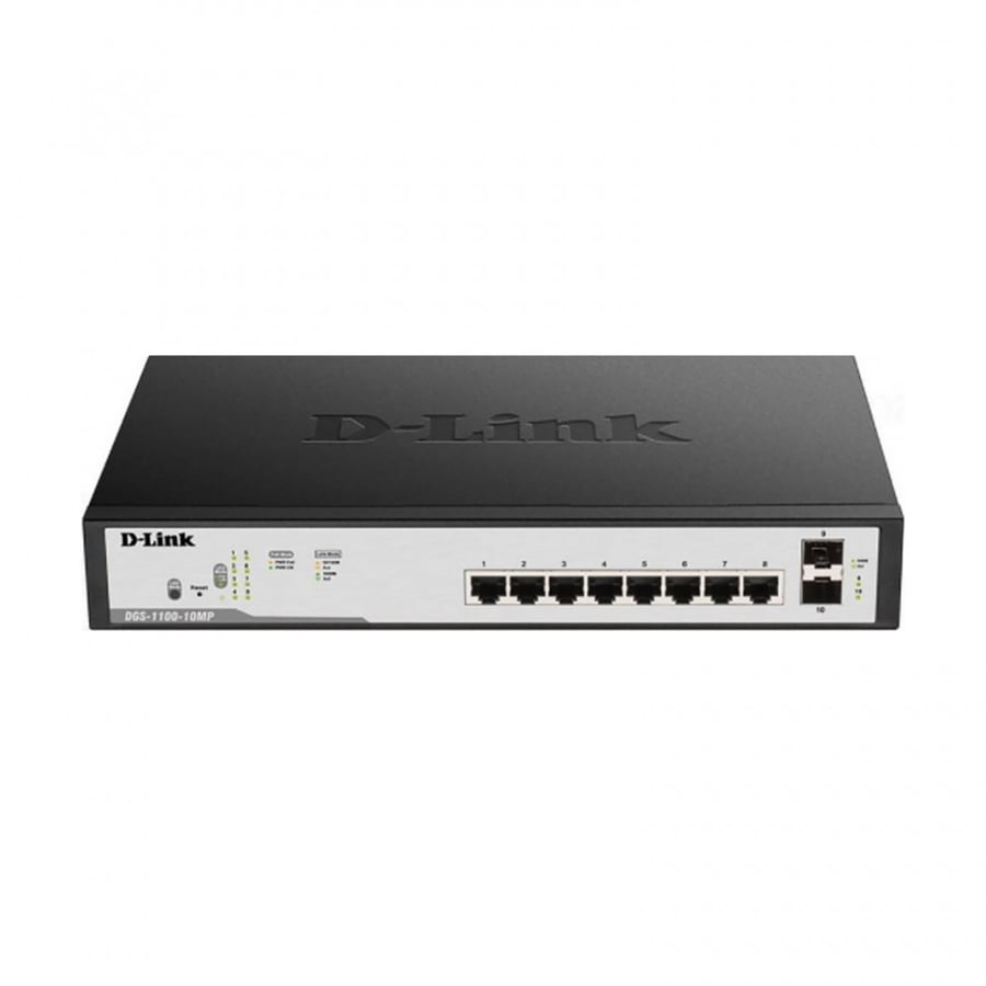 سوتش ديلنك جيجا بيت POEمن ديلنك D-Link Switch Dlink 8 Port Gigabit Poe, DGS-F1100-10PS