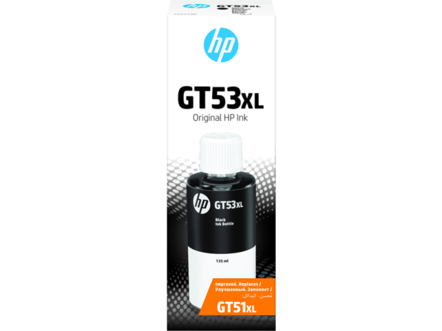 حبر تعبئه ااتش بي  الاصلي اللون الاسو   HP INK  BLACk  GT53XL