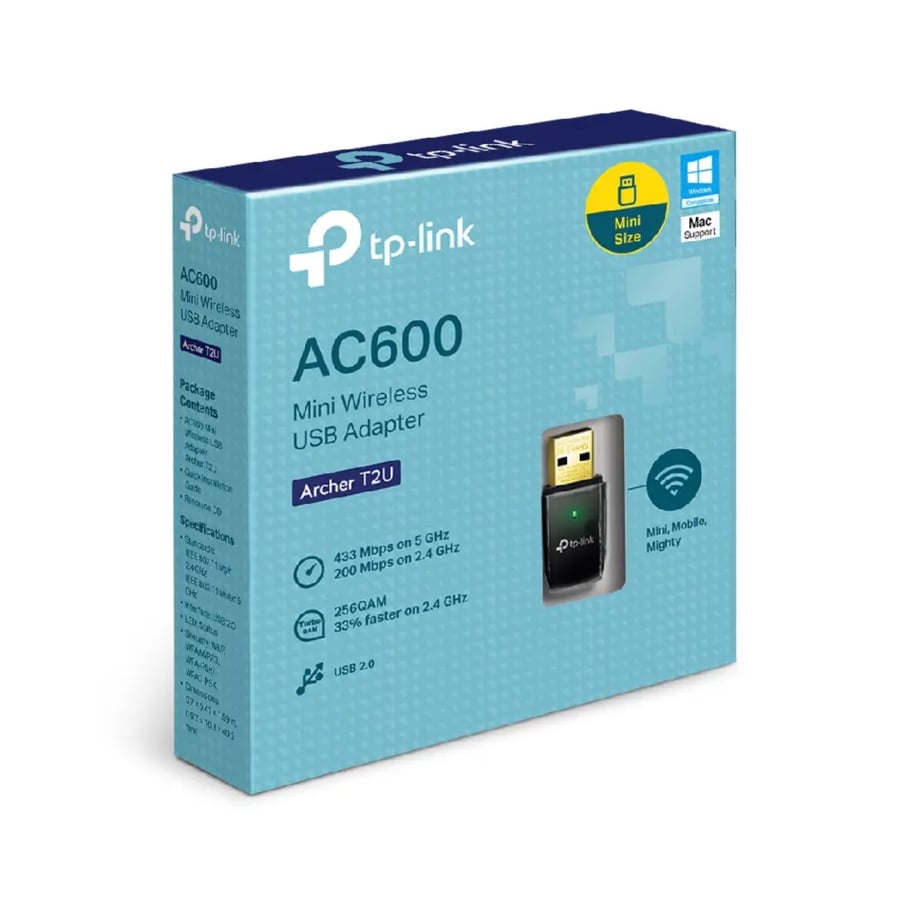 TP-Link AC600 Mini Wireless USB Adapter - محول شبكة لاسلكي تي بي لينك AC600 نانو