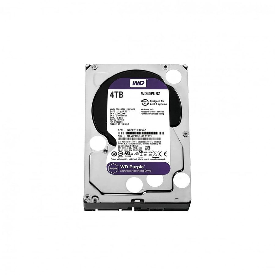 هارد تخزين داخلي لاجهزه كاميرات المراقبه سعه 4 تيرا WD Hard Disk Drive S300 4TB HDWT720UZSVA 5400RPM 4TB