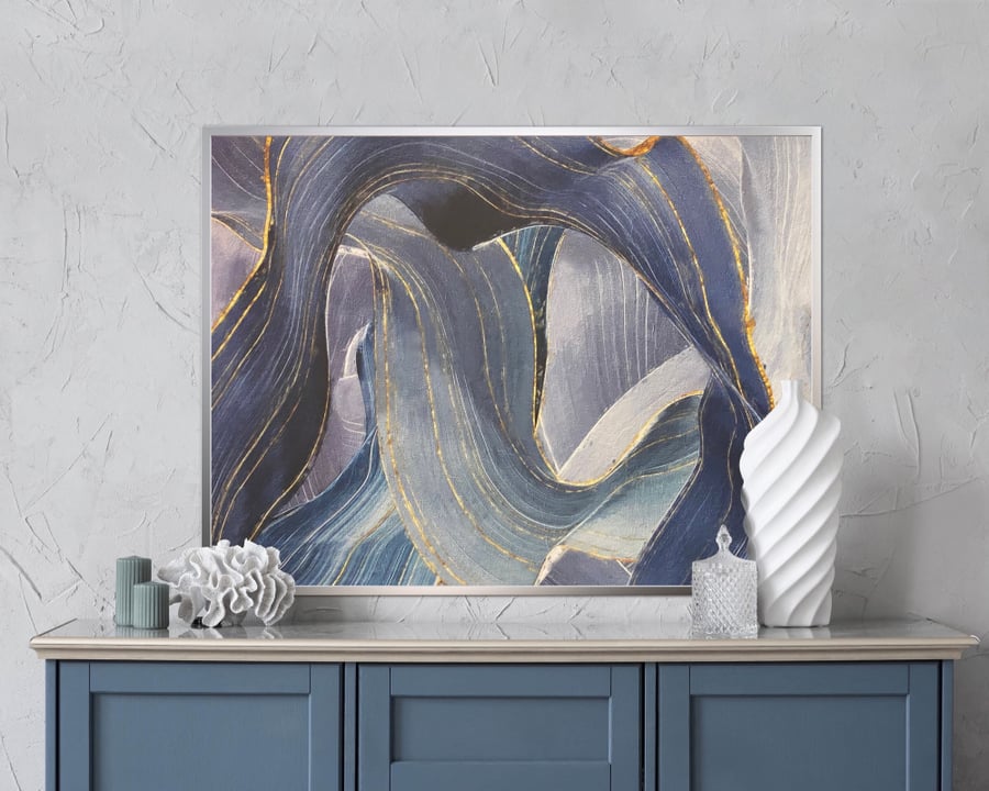The size of the painting is 146 cm wide and 110 cm long. The price includes the frame. Delivery time is from 7 to 10 days. After that, the product will be shipped to the customer. For other sizes, contact WhatsApp.