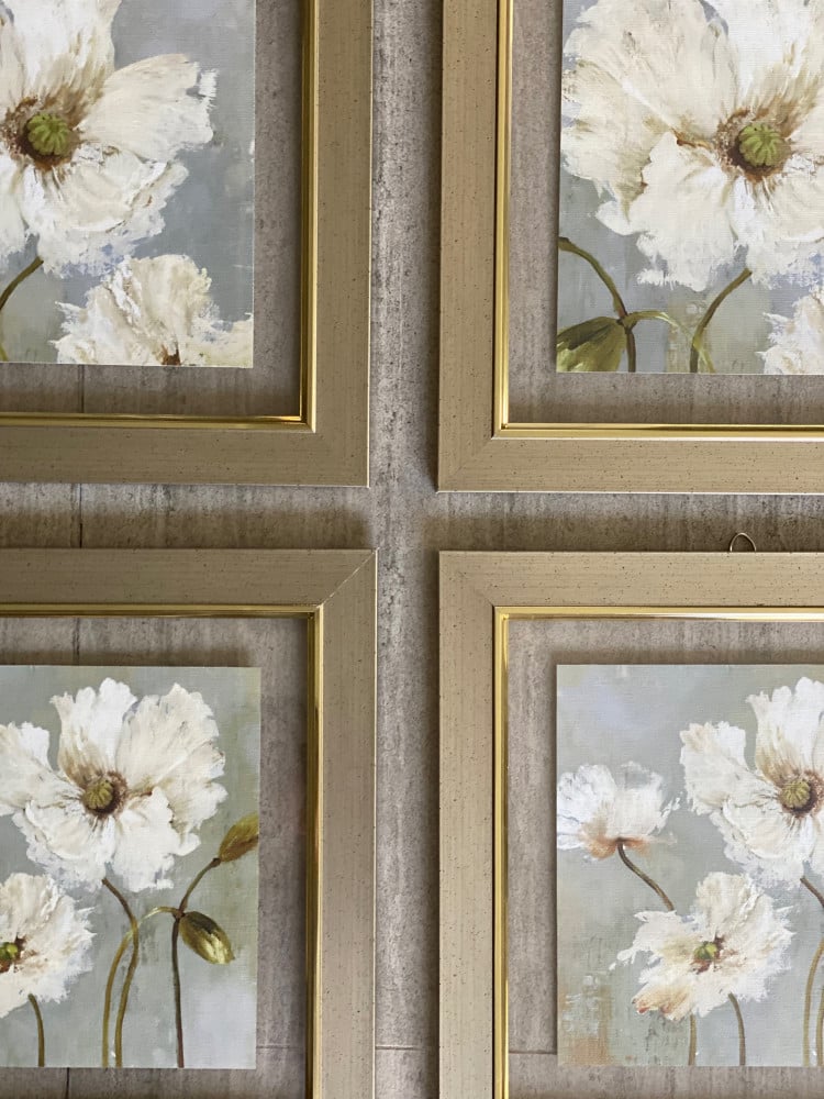 A set of 4 panels, each panel size 50:50. Price includes frame and acrylic. Production time 5 to 7 days. After that, the product is shipped to the customer.