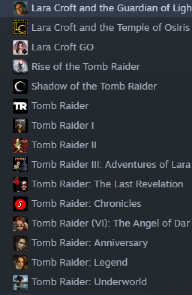 بكج ألعاب Tomb Raider