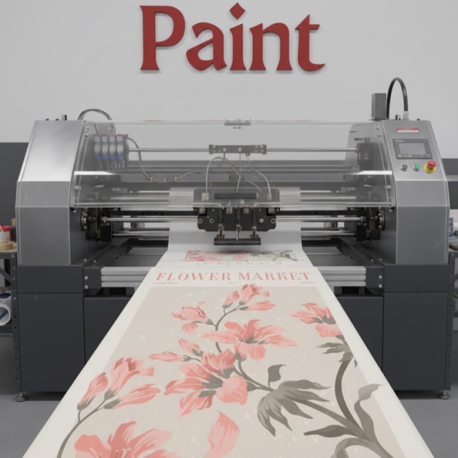 Printing of matte canvas fabric (without any frame)