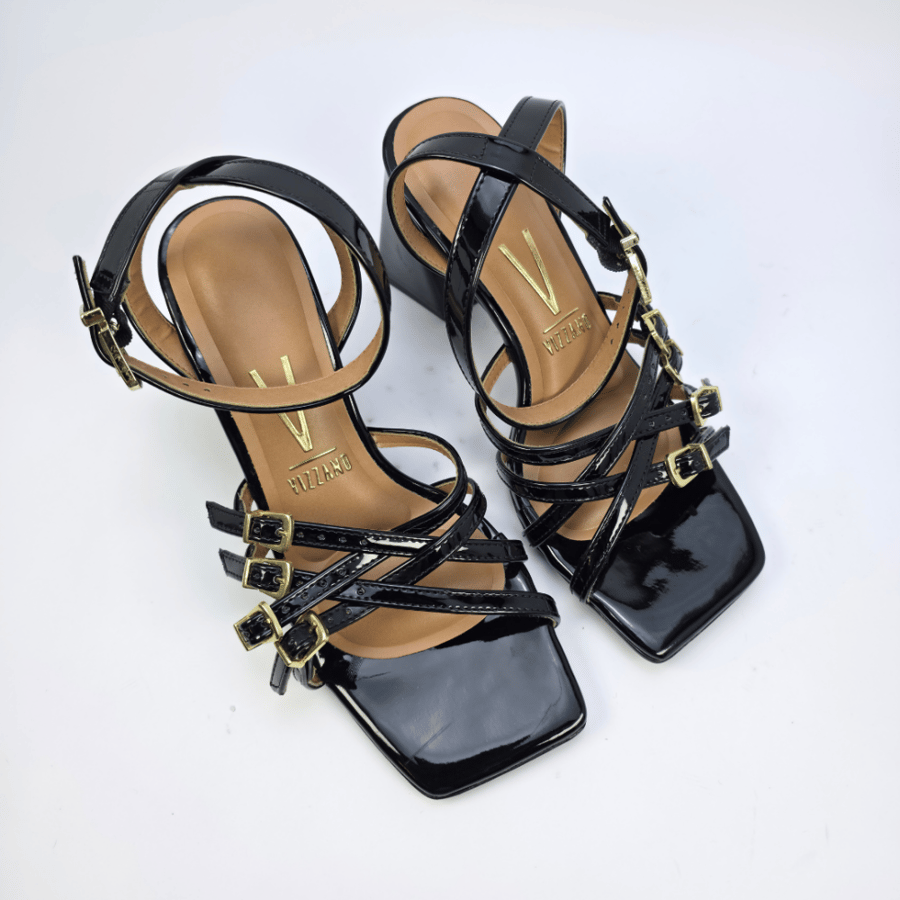 صندل نسائي برازيلي VIZZANO- 6464-140 - SHINY BLACK