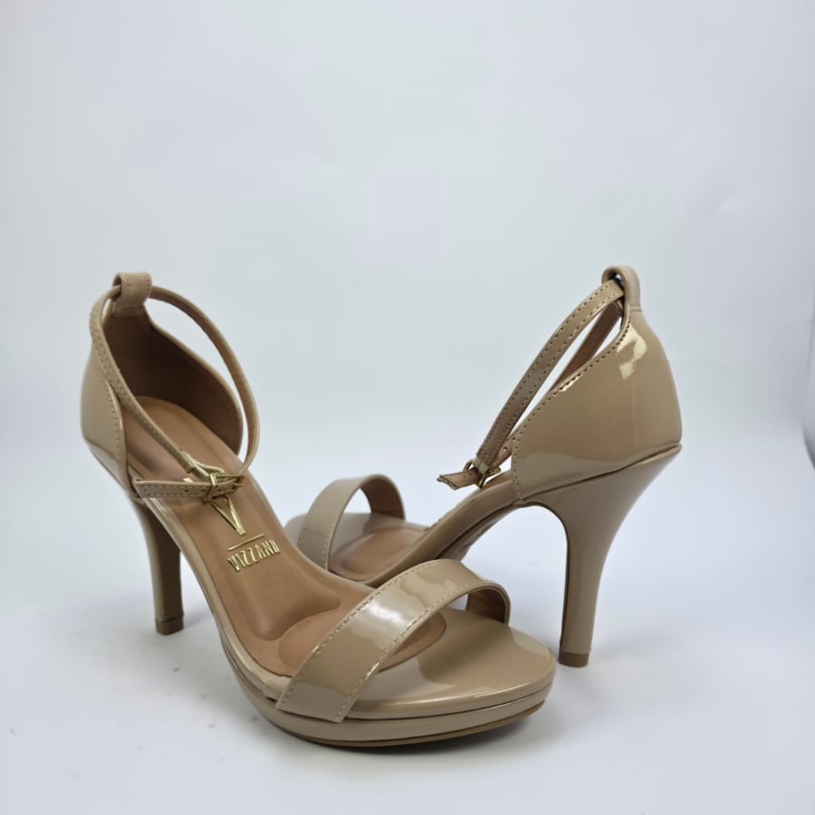 صندل نسائي كعب برازيلي - 6210-655 BEIGE - VIZZANO