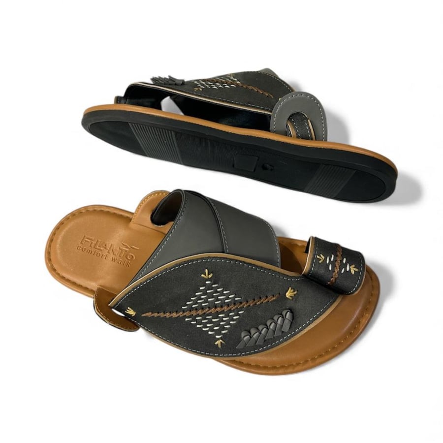 حذاء رجالي شرقي ايطالي 26515 Grey