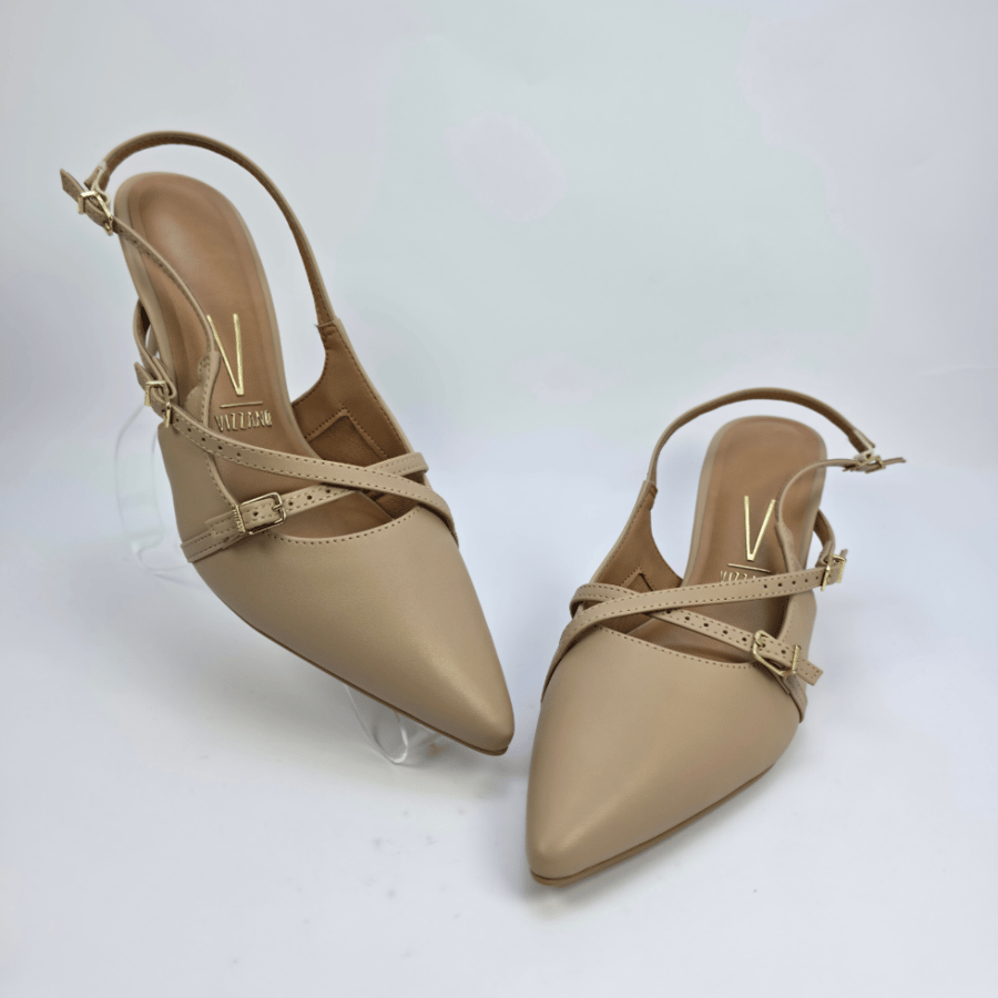 صندل نسائي كعب برازيلي - BEIGE-11851124