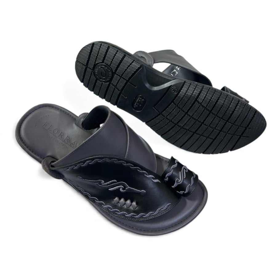 حذاء رجالي شرقي ايطالي T. 201 BLACK. GREY