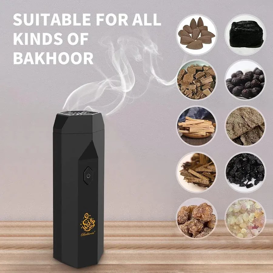 مشط البخور الإلكتروني لتعطير الشعر والملابس والمنزل