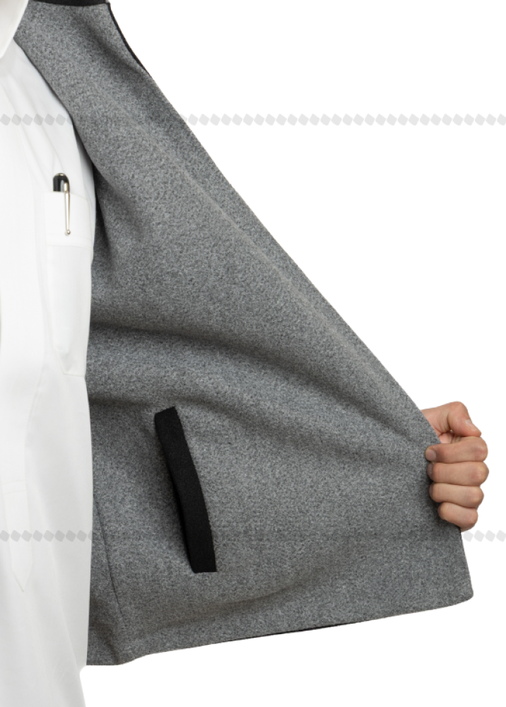 Black / Gray - Front pocket