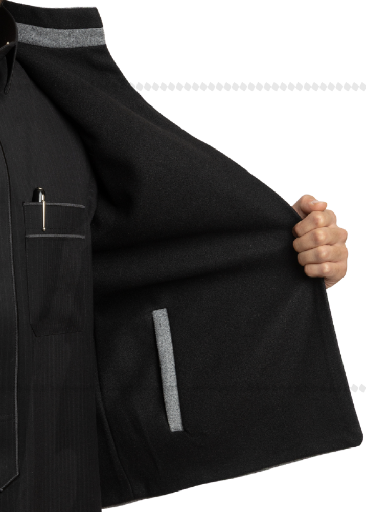 Black / Gray - Front pocket