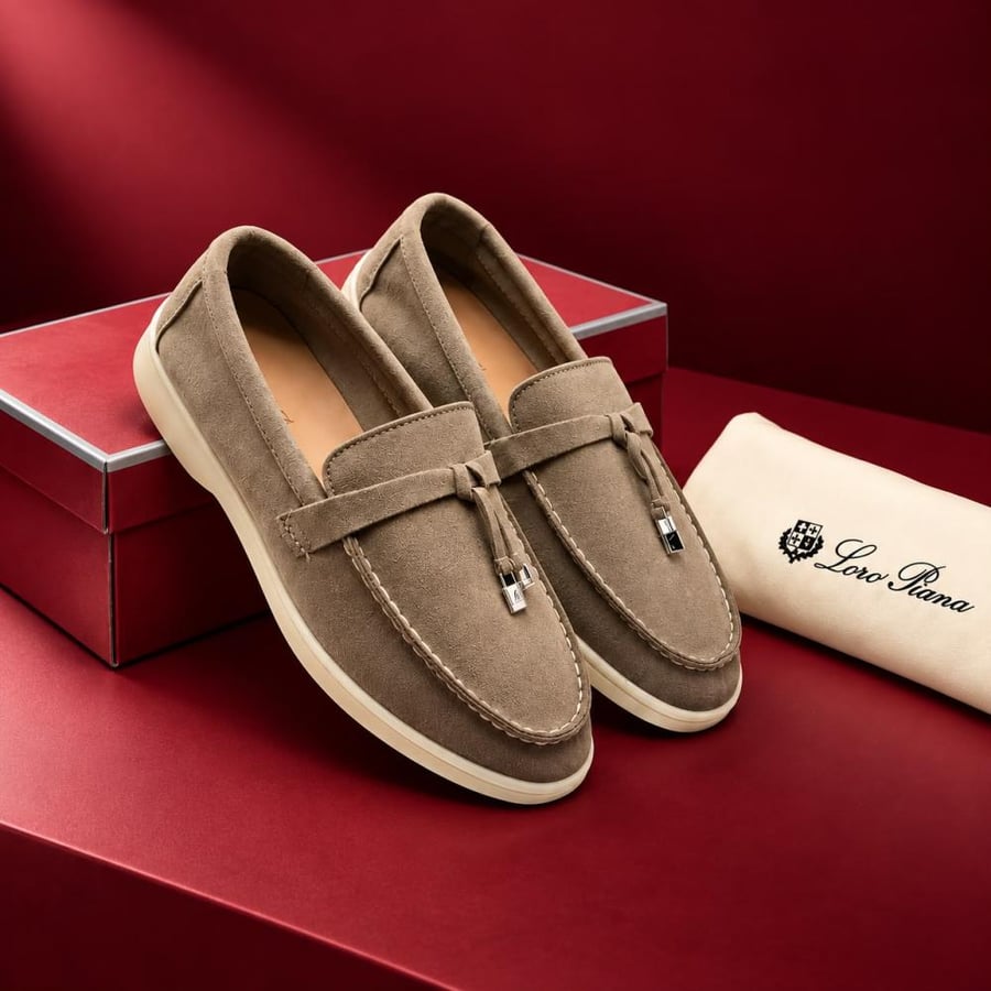 لوفر نسائي Loro Piana تاوب بتفاصيل أمامية أنيقة