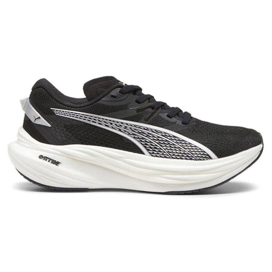 Puma Men's Deviate Nitro 3 Shoes, Black and White