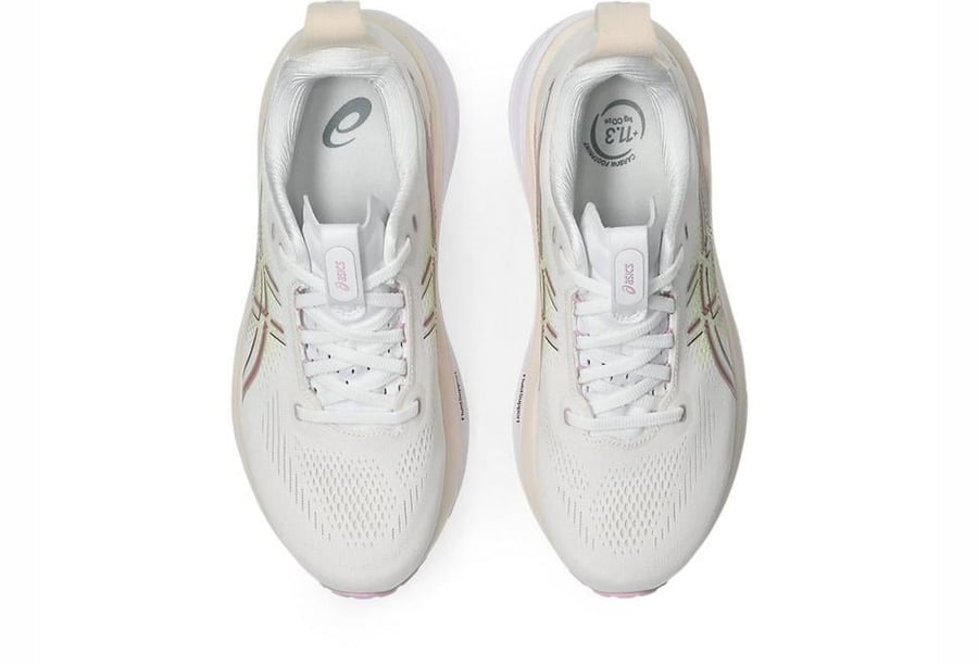 حذاء ASICS GEL-KAYANO 33 أبيض وردي نسائي