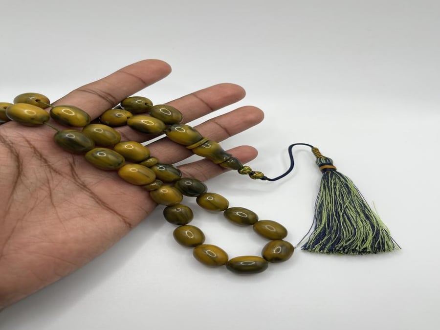 بكلايت  بيضاوي لون اخضر بتعريق زيتي كركوشة تفصيل يدوي