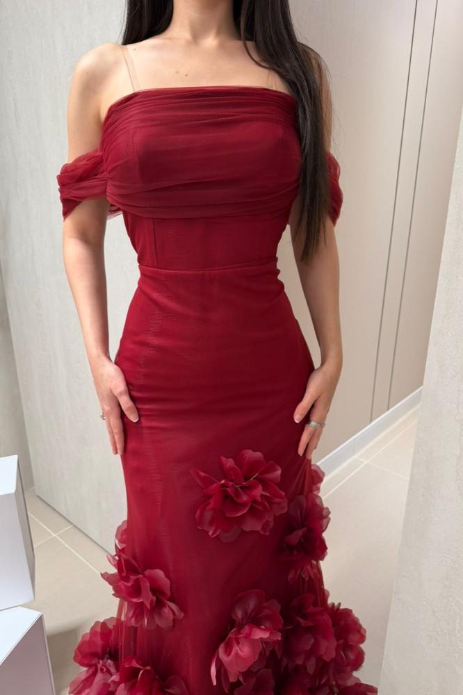 فستان ناني احمر