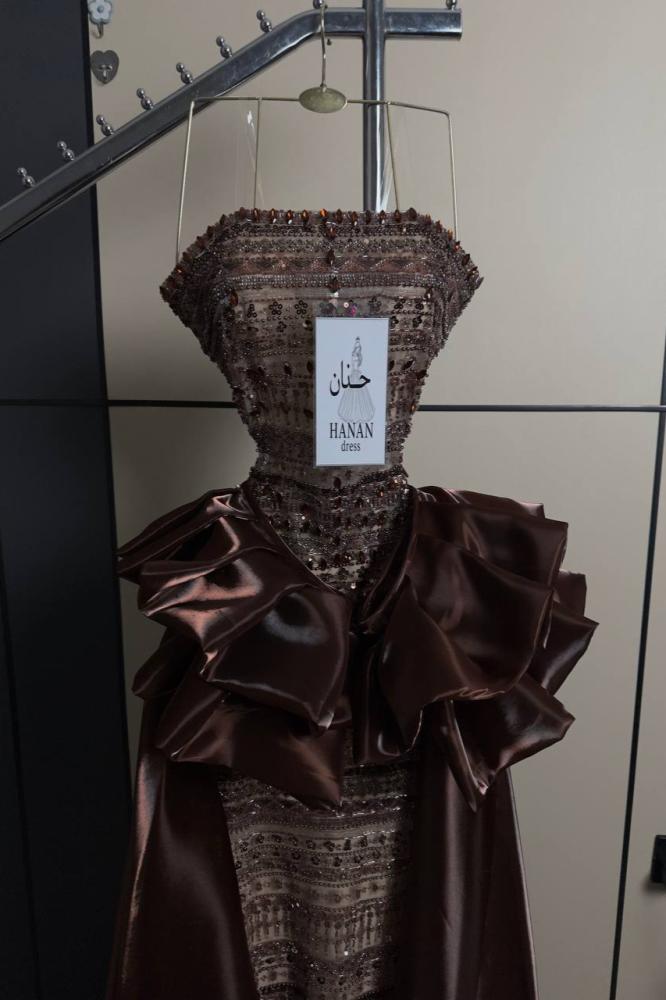 فستان مهد سهره فرزاتشي خرز على ترت