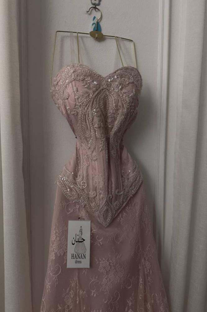 فستان حوار سهره  دانتيل صدريه كورسيه