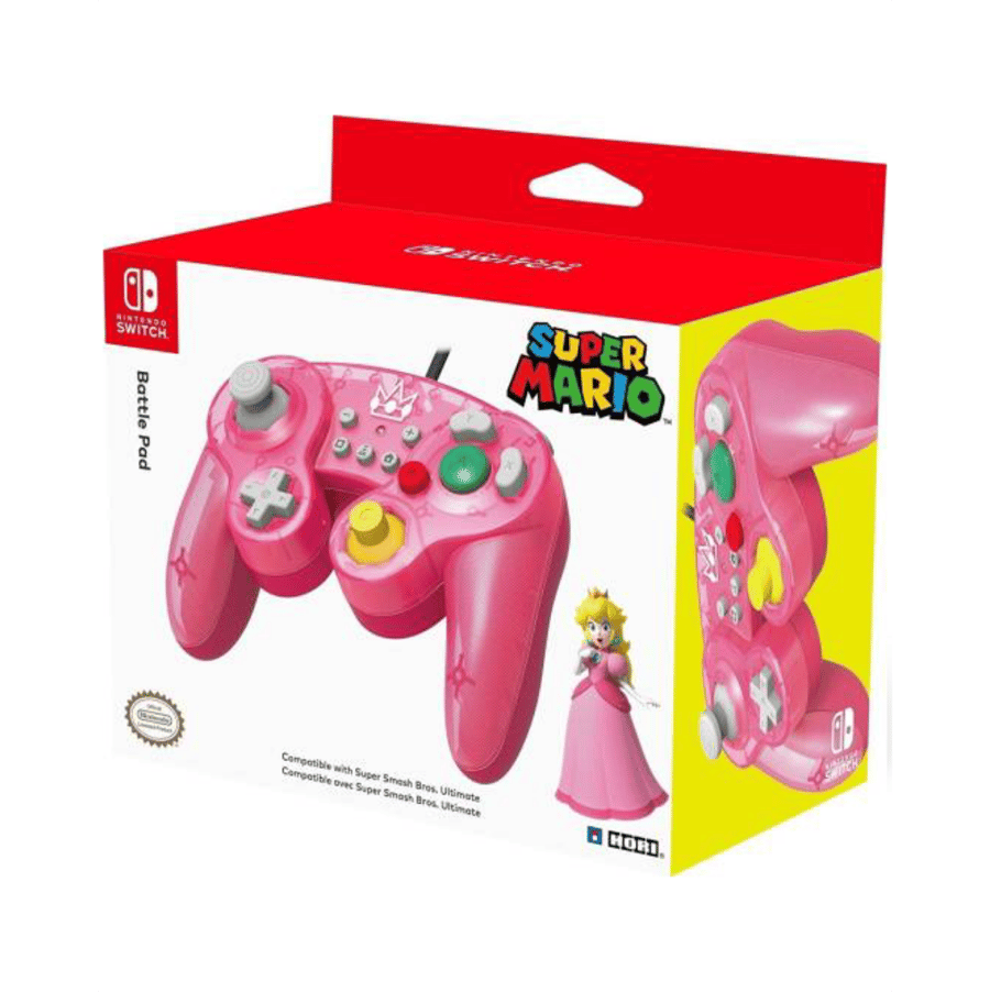 وحدة تحكم Hori Battle Pad سوبر ماريـو – أميرة (للـنينتندو سويتش)