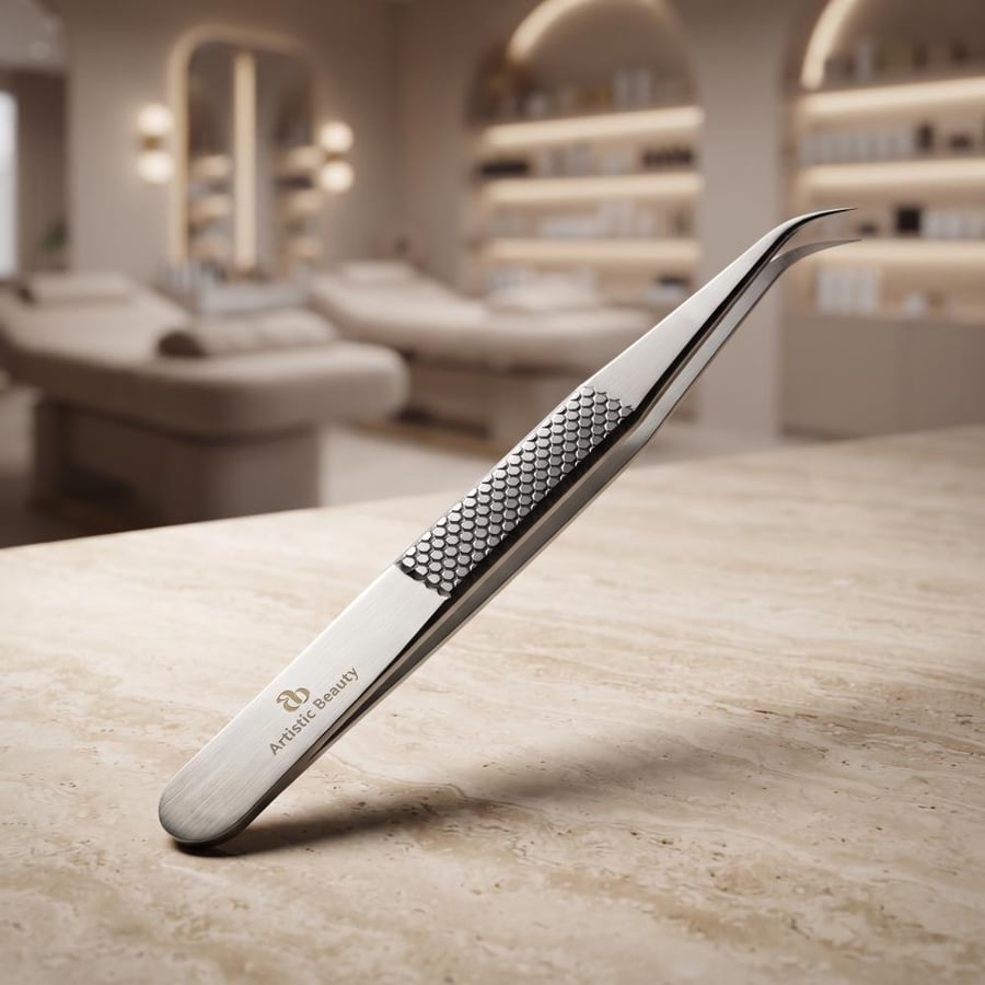 Elite Grip Curved Tweezer For Classic