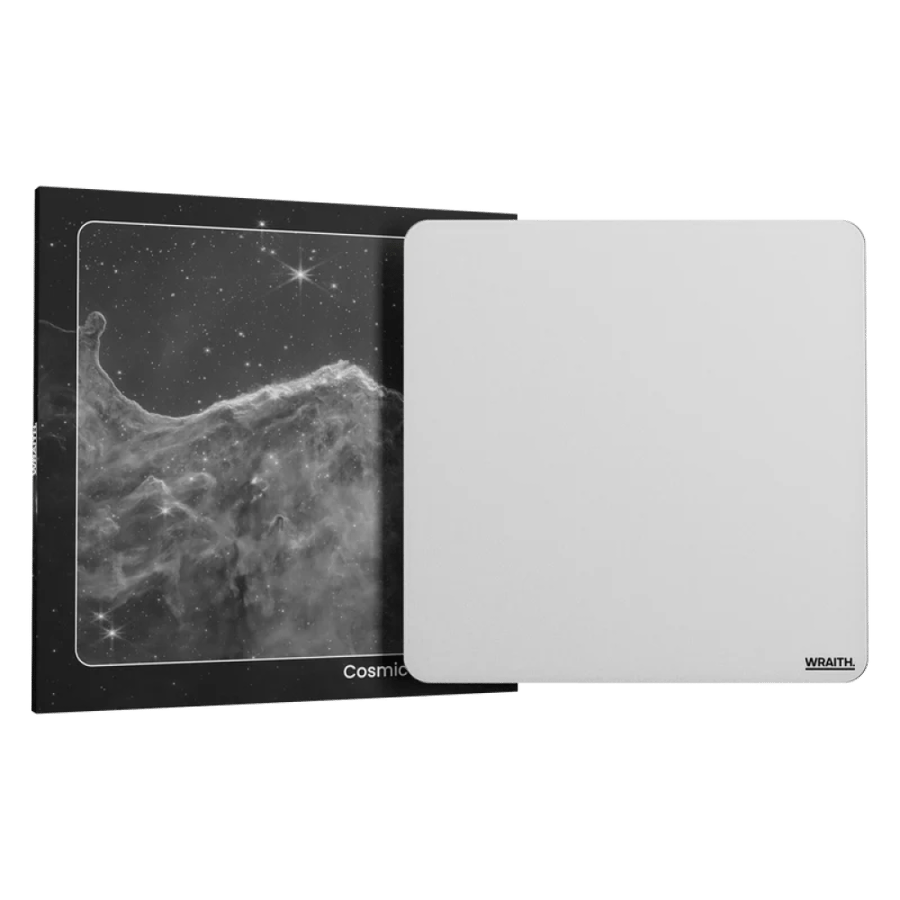 Cosmic Glass V2 Mousepad - Silicone Feet - White