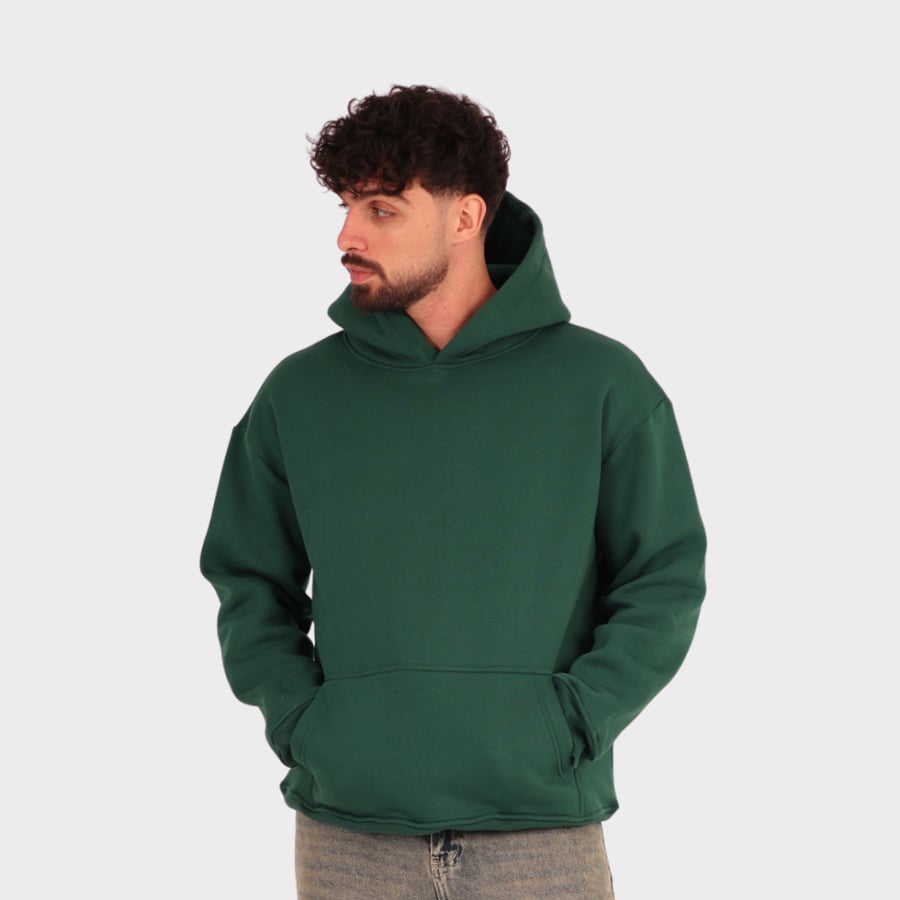 هودي اوفر سايز اخضر داكن