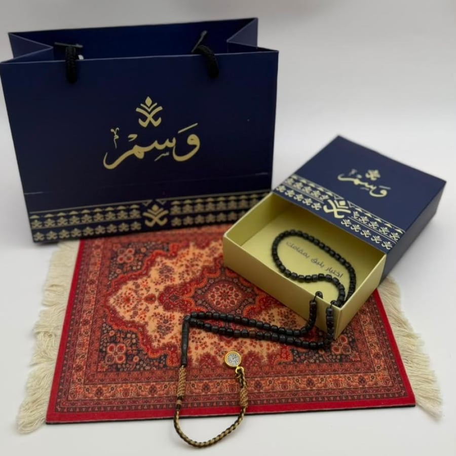 مسباح بكلايت رمادي غامق مموج نواعم
