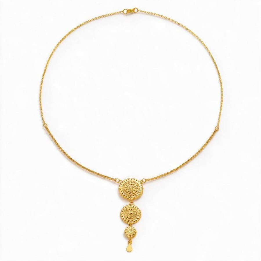 طقم ذهب كرسي جابر - عيار 21