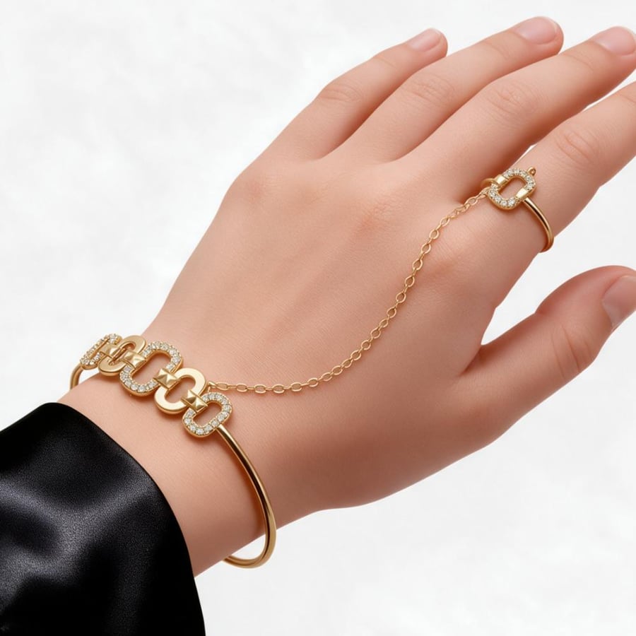 كف ذهب اطفال   - عيار 18