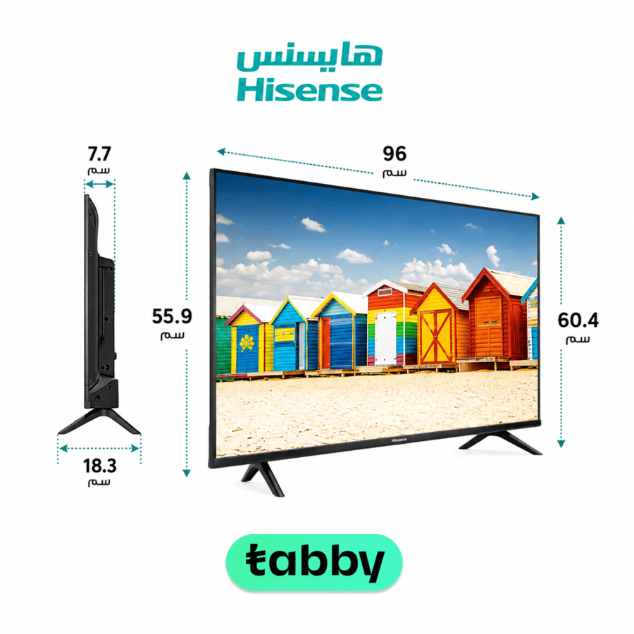 تلفزيون هايسنس 43 بوصة، FHD ، 2K ، نظام التشغيل VIDAA