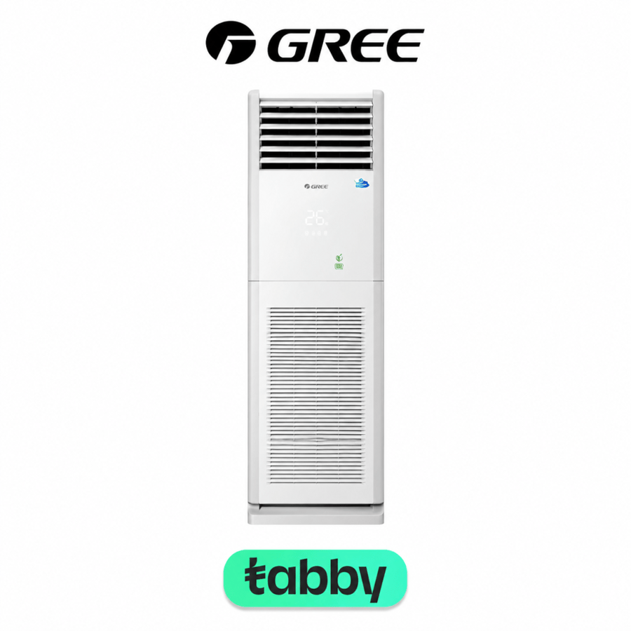 مكيف دولابي جري 46800 وحدة، انفرتر، بارد فقط، فريون آر 32، ابيض - GVC48ALXL-S6DTC7A