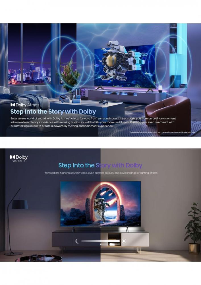 تلفزيون هايسنس 100 بوصة، ذكي، HDR ، 4K ، نظام التشغيل VIDAA