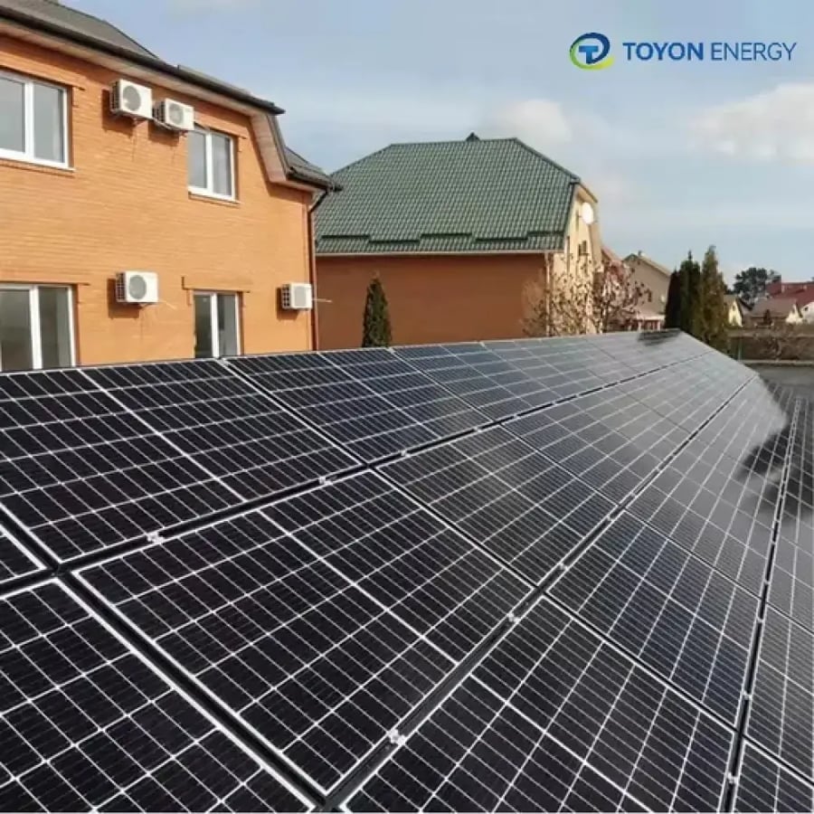 نظام طاقة شمسية هجين كامل عالي الكفاءة للاستخدام المنزلي 5kw - تويون