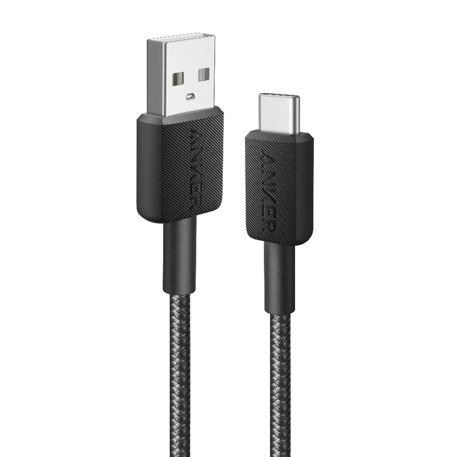 كيبل انكر USB-A إلى USB-C شحن سريع بطول 0.9 متر مضفر ومتين