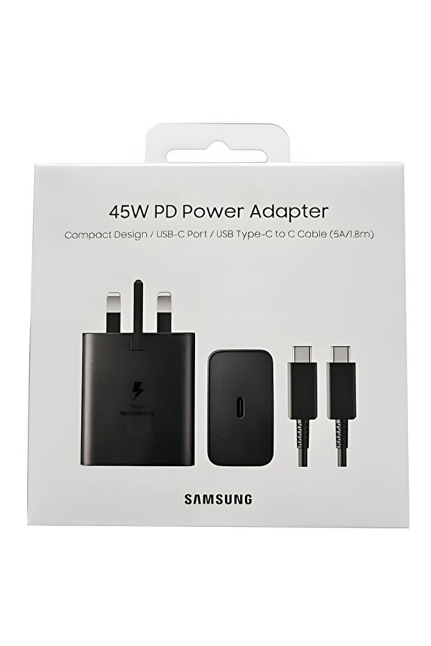 فيش جداري سامسونق PD بقوة 45w مع كيبل