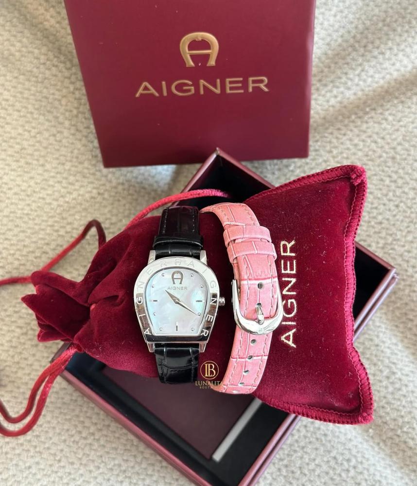 Aigner leather watch