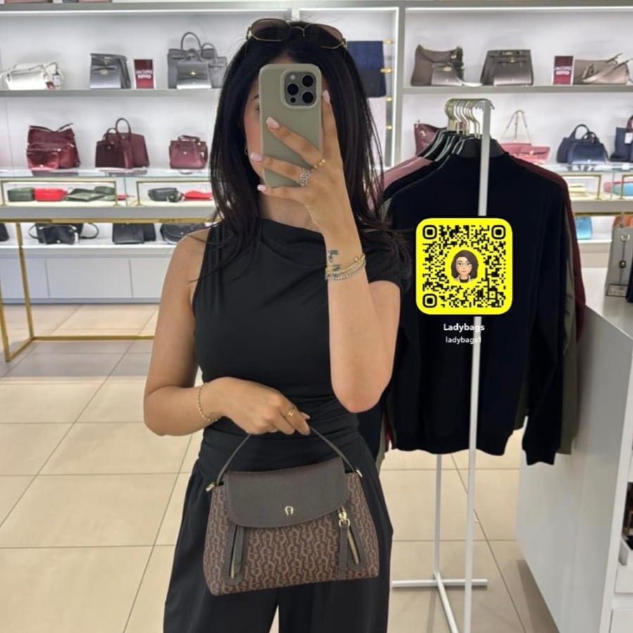 Aigner ellie top handle