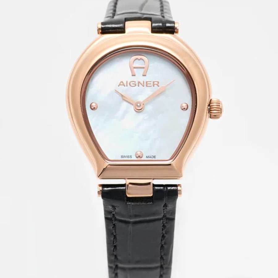 Aigner leather watch