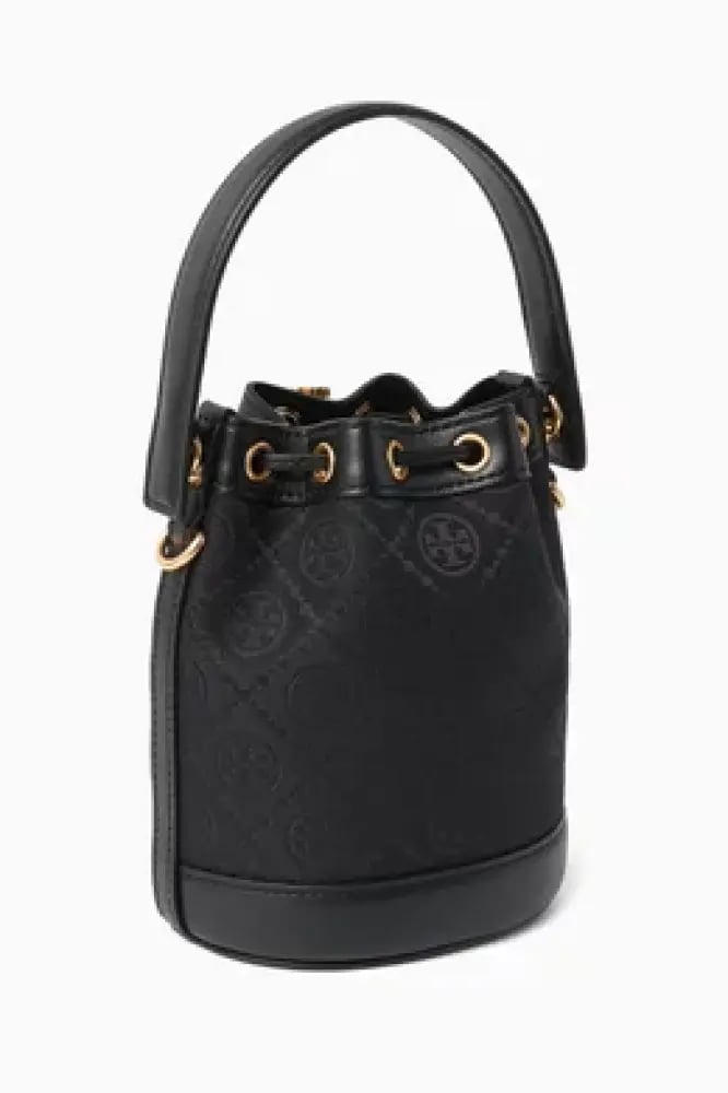Tory burcu T monogram mini bucket