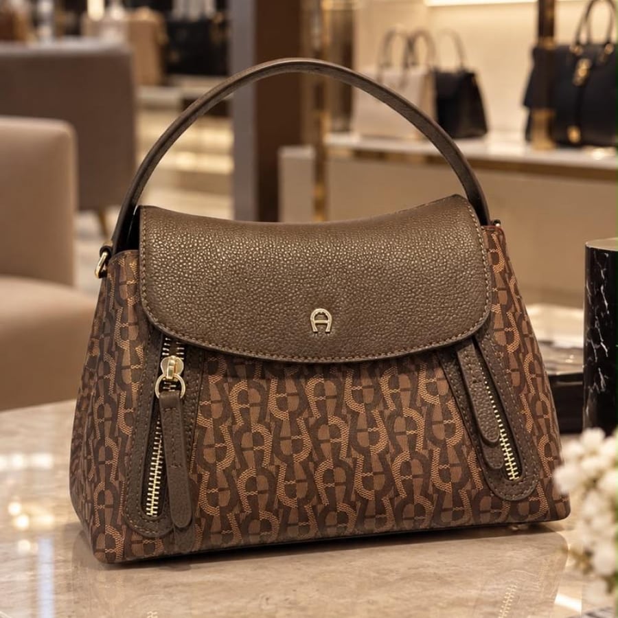 Aigner ellie top handle