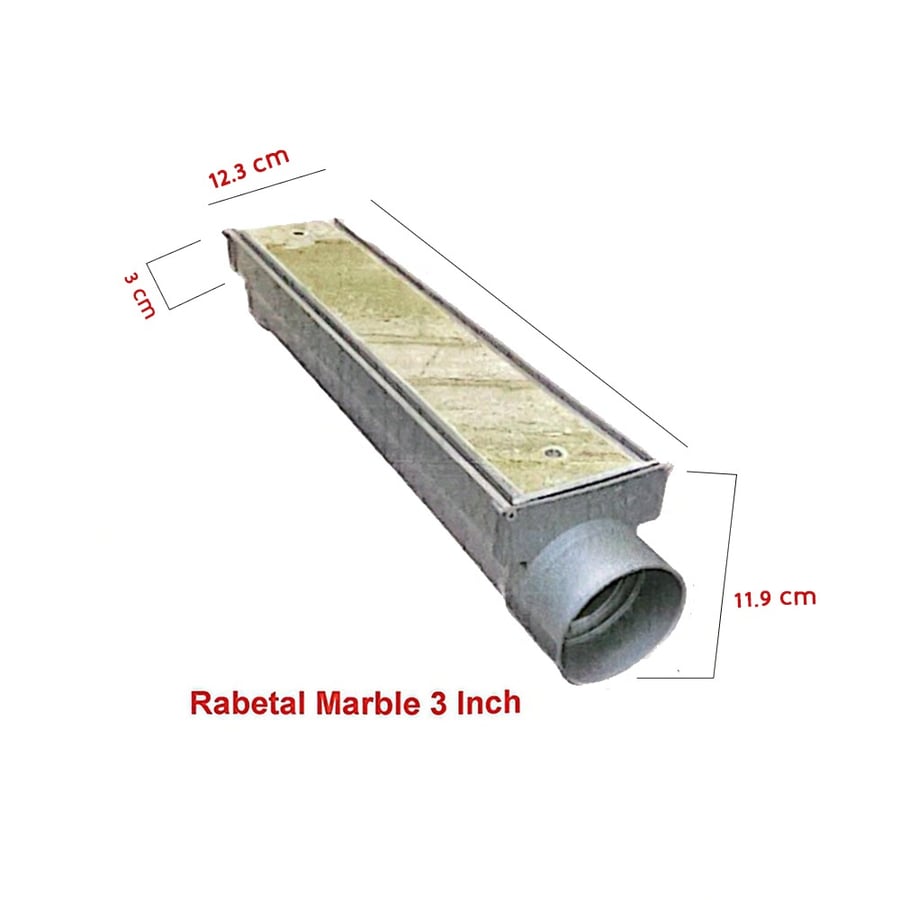 مجرى تصريف مدفون ريبتال مقاس 3 بوصة طول 2 متر