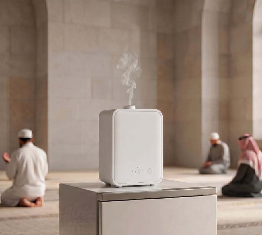 جهاز تعطير للمساجد مع زيت عطري