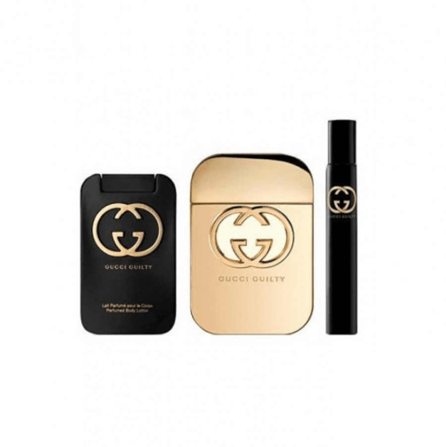 مجموعة عطر جلتي من قوتشي للنساء - او دي تواليت - 3 قطع