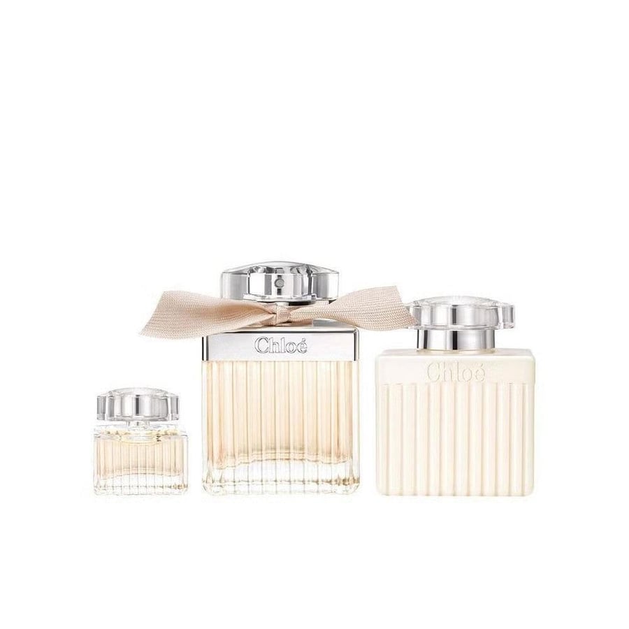 طقم عطر كلوي للنساء أو دو بارفان 75 مل + أو دو بارفان 5 مل + لوشن جسم معطر 100 مل