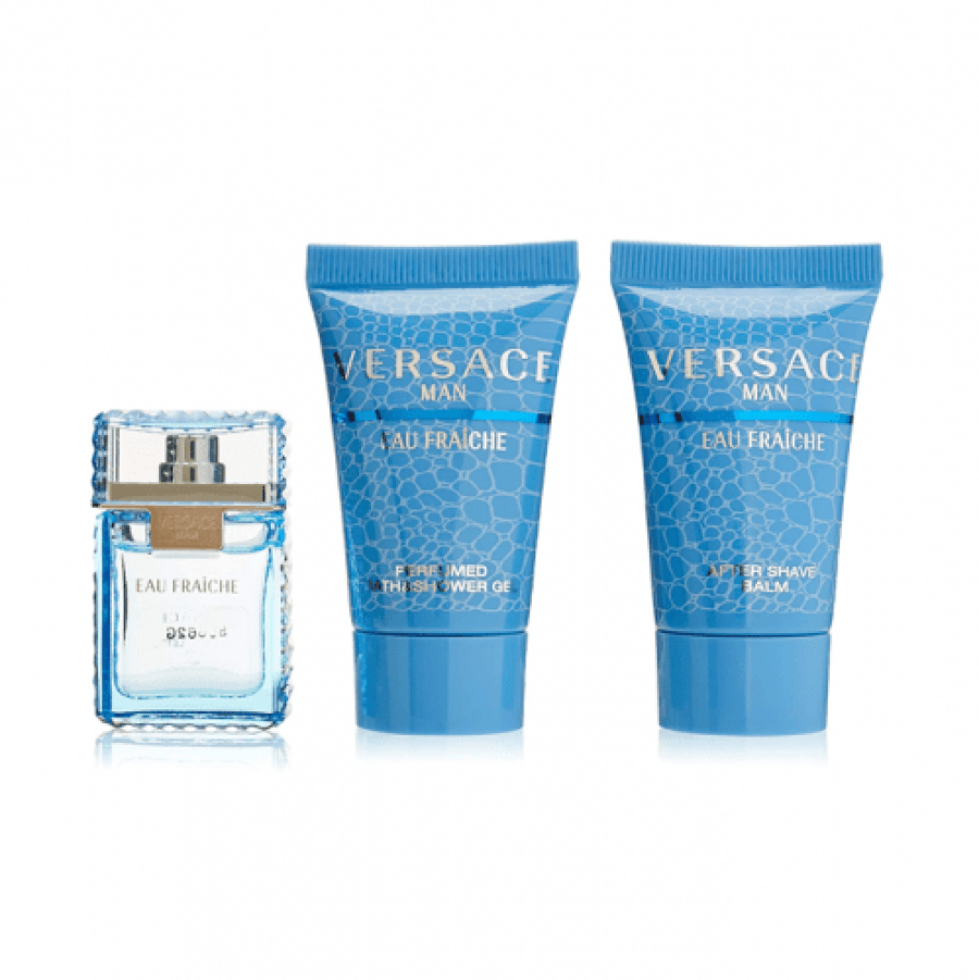 مجموعة عطر او فرايش من فرزاتشي للرجال - او دي تواليت 5 مل + جل استحمام 25 مل + بلسم ما بعد الحلاقة 25 مل