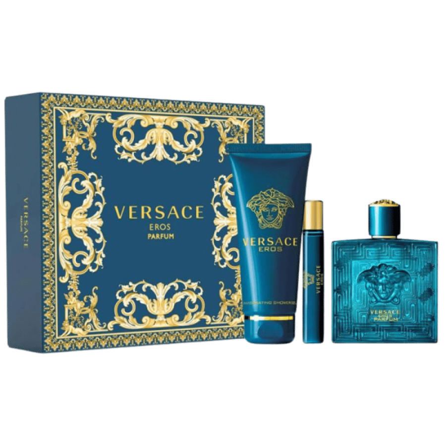 طقم فرزاتشي ايروس الرجالي أو دو بارفيوم (عطر 100مل+عينة للشنطة 10مل+شاور جل 150مل)