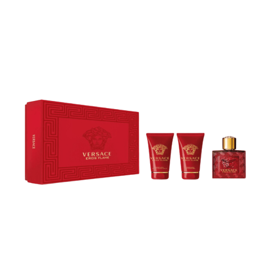 مجموعة عطر إيروس فليم من فرزاتشي للرجال - او دي بارفيوم - 3 قطع