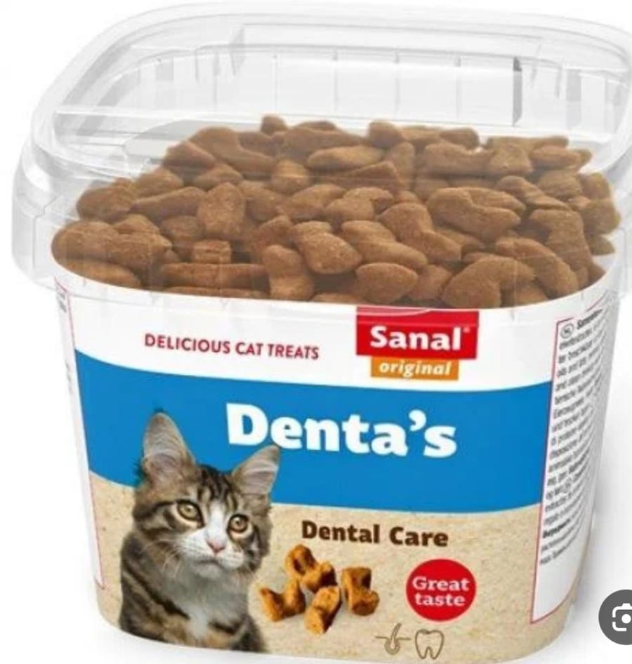 مكافات سانال اقراص للقطط دينتا للعناية بالاسنان 75جم  treats cat tablets Sanal Denta 75gm