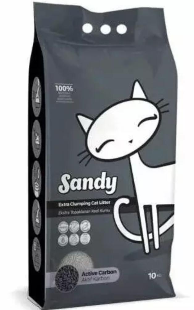 ساندي رمل للقطط بالكربون النشط 10كج sandy cat litter active carbon 10kg